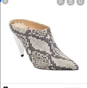Brand new Marc fisher harlie snakeskin mules